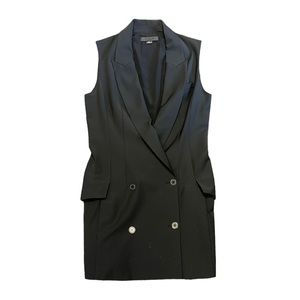 Alexander Wang black button up sleeveless vest size 4